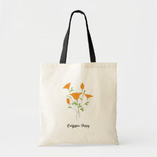 Bolsa Tote California Poppy Minimalist Tote Bag