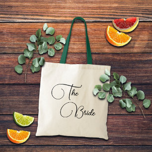 Bolsa Tote Caligrafia Elegante A Noiva Noiva