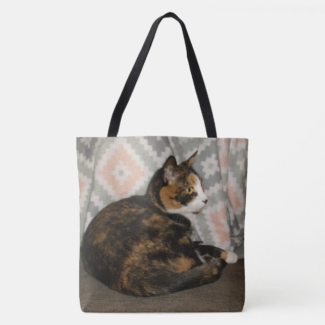 Bolsa Tote Callie Cat em Sofa (Frente)