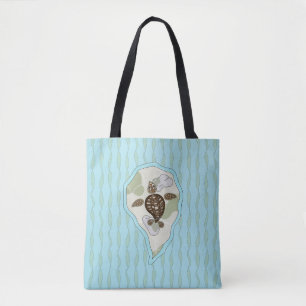 Bolsa Tote Callie the Sea Turtle All-Over-Impressão Bag