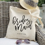 Bolsa Tote Calliografia Bridemaid<br><div class="desc">Confira mais de 200 estilos populares de sacos de tote de casamento da coleção "Bags de Tote de Casamento" do meu compro. sacos de tote de casamento, sacos de tote florais, sacos de tote florais, floral rústico, sacos de tota rústicos, nome, sacos de tote personalizados, sacos de tote de chá...</div>
