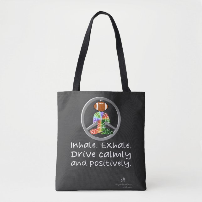 Bolsa Tote Calm Car Ride Home Futebol Tropical (Frente)