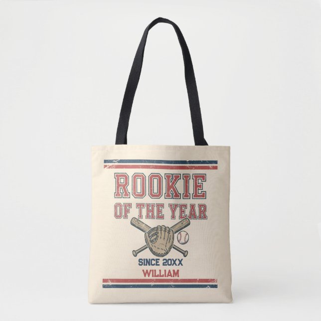 Bolsa Tote Calouro do Ano de Beisebol (Frente)