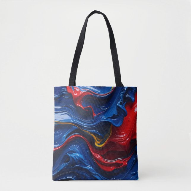 Bolsa Tote Camadas Sobre Camadas De Tinta (Frente)