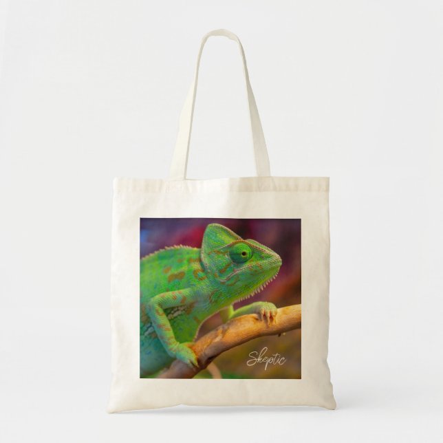 Bolsa Tote Camaleão Verde (Frente)