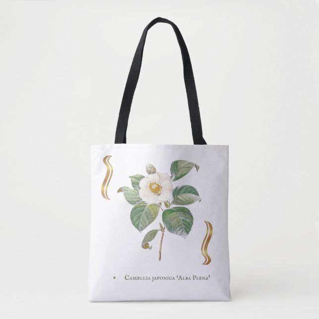 Bolsa Tote Camelia blanc (Frente)