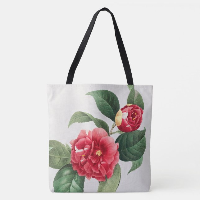 Bolsa Tote Camélia Variegada, Pierre-Joseph Redouté, 1833 (Frente)