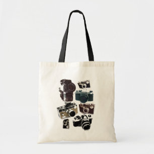 Bolsa Tote câmera retro afligida da fotografia do fotógrafo