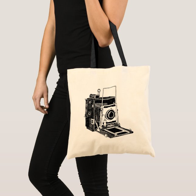 Bolsa Tote Câmera Vintage (Frente (produto))