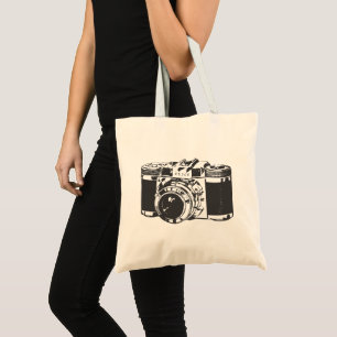 Bolsa Tote Câmera Vintage Clique em Fotografia Profissional