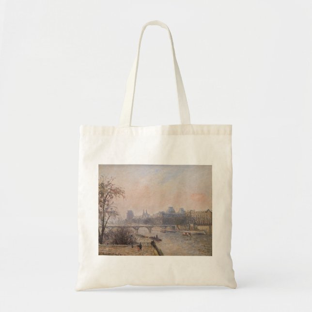 Bolsa Tote Camille Pissarro - O Sena e o Louvre (Frente)