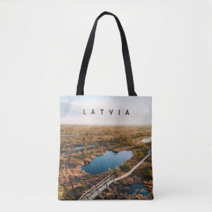 Bolsa Tote Caminhada pela natureza na Letônia, lembrança de v