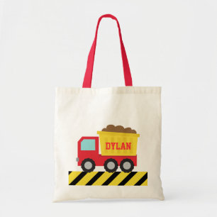 Bolsa Tote Caminhão Basculante Colorido, Veículo de Construçã