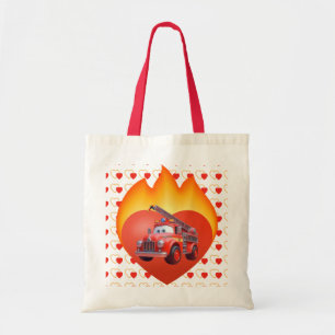 Bolsa Tote Caminhão de bombeiros fofo dia dos namorados