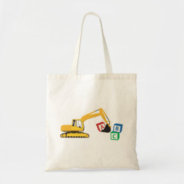 Bolsa Tote Caminhão de Construção do Escavador ABC