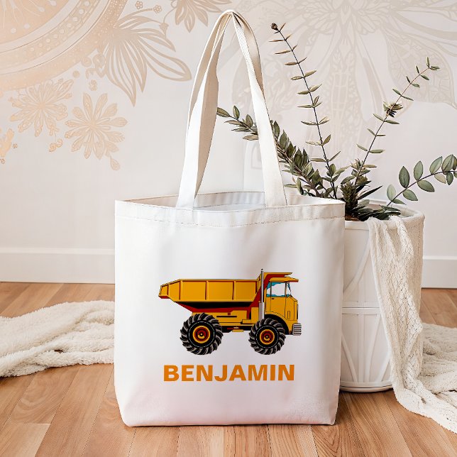 Bolsa Tote Caminhão de Construção para Crianças (Criador carregado)