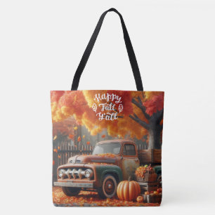 Bolsa Tote Caminhão de fazenda Russo/Vintage de outono