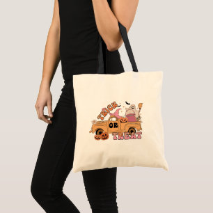 Bolsa Tote Caminhão Fantasma Bruxas Chapéu Doce ou Travessura