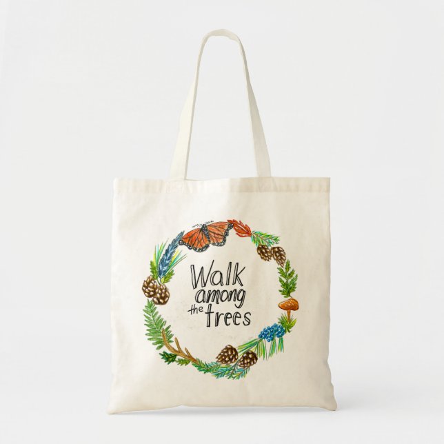 Bolsa Tote Caminhar entre as árvores (Frente)
