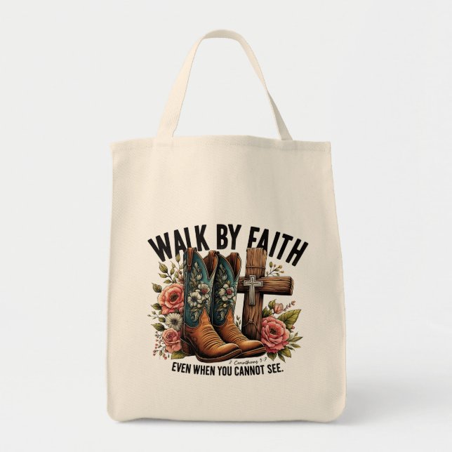 Bolsa Tote Caminhar por Faith (Frente)