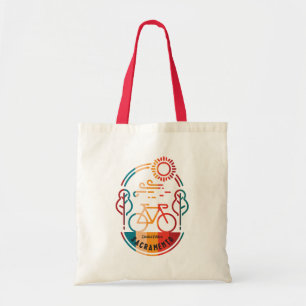 Bolsa Tote Caminho de bicicleta de Sacramento.