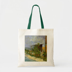 Bolsa Tote Caminho de Montmartre e Girassóis por Vincent van