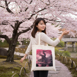 Bolsa Tote Caminho do Flor da Cereja Mística - Escada Encanta