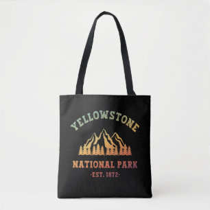 Bolsa Tote Caminho do Parque Nacional do Gradiente Yellowston