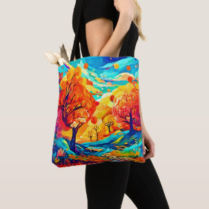Bolsa Tote Caminho Enluarado Encantador de Outono