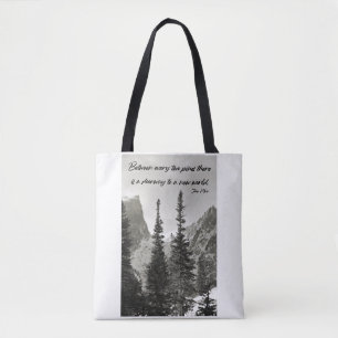 Bolsa Tote Caminho para um Novo Mundo nas Montanhas