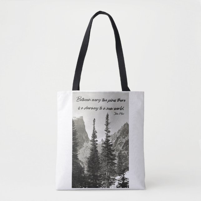 Bolsa Tote Caminho para um Novo Mundo nas Montanhas (Frente)
