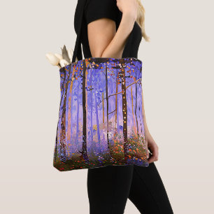 Bolsa Tote Caminho secreto do veado - Paisagem florestal alar