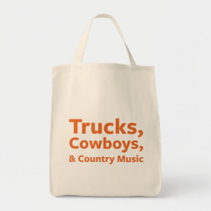 Bolsa Tote Caminhões, vaqueiros e música country