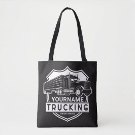 Bolsa Tote Caminhoneiro do Big Rig Semi de NOME Personalizado