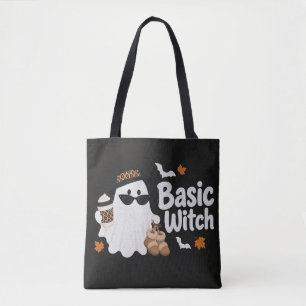 Bolsa Tote Camisa Básica de Fantasma de Bruxa Design Glam d
