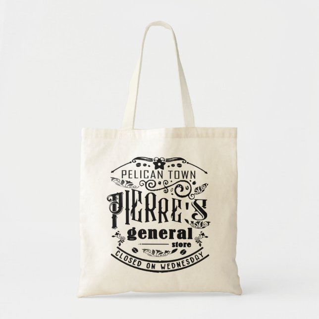 Bolsa Tote Camisa da Loja Geral de Stardew Valley Pierre (Frente)