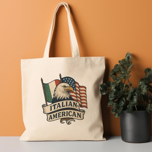 Bolsa Tote Camisa De Águia Italiana Americana | Patrimônio Pa (Criador carregado)