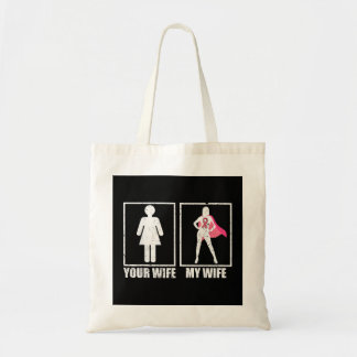 Bolsa Tote Camisa De Marido Do Cancer, Sua Esposa Meu Pino De