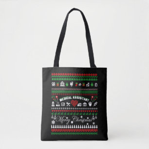 Bolsa Tote Camisa de Natal do Assistente Médico