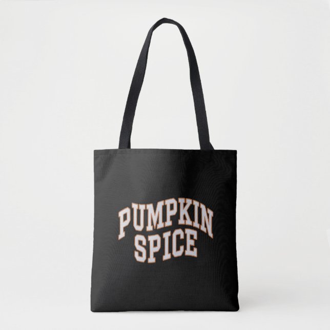 Bolsa Tote Camisa de Outono com Temática de Abóbora e Dia de  (Frente)