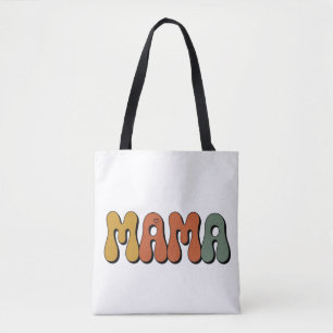 Bolsa Tote Camisa Dia das Mães Groovy Retro Personalizada 