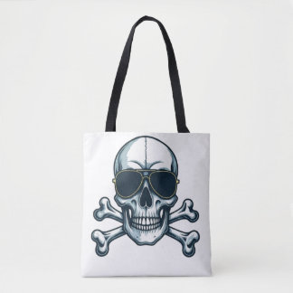 Bolsa Tote Camisa do Caveira Rockstar - Negrito e Badass"