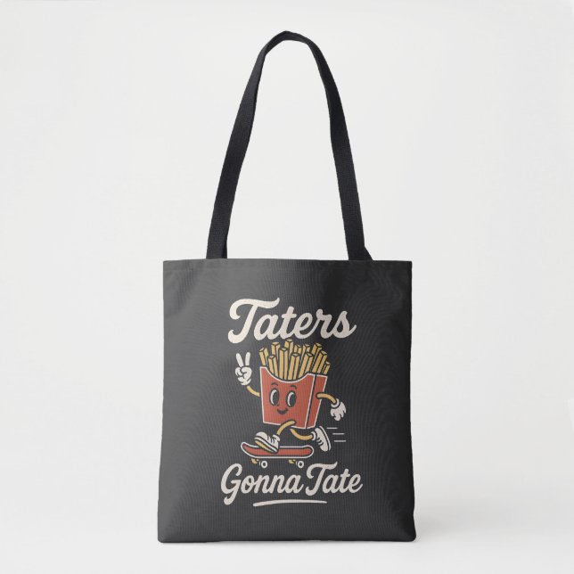 Bolsa Tote Camisa engraçada com batata frita GrapT-Shirt (Frente)