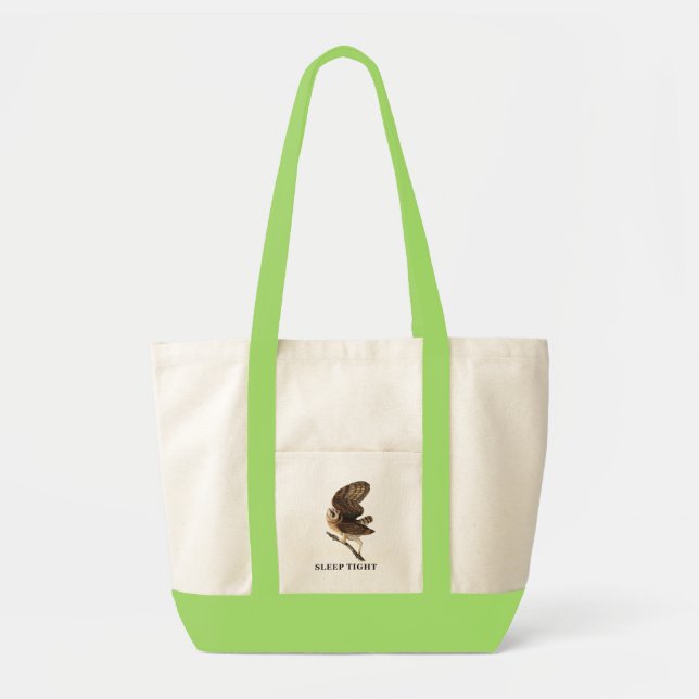 Bolsa Tote Camisa engraçada da Coruja-das-torres  (Frente)