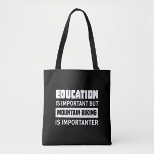 Bolsa Tote Camisa engraçada de bicicleta de montanha - Bicicl