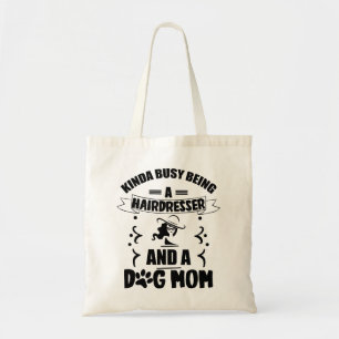 Bolsa Tote Camisa engraçada de mãe de cachorro cabeleireira P