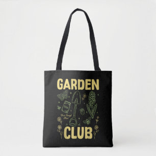 Bolsa Tote Camisa Retro Divertida do Clube do Jardim Amante d