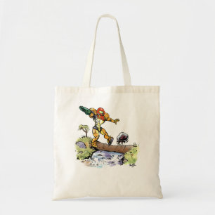 Bolsa Tote Camisa T clássica Samus e Metroid