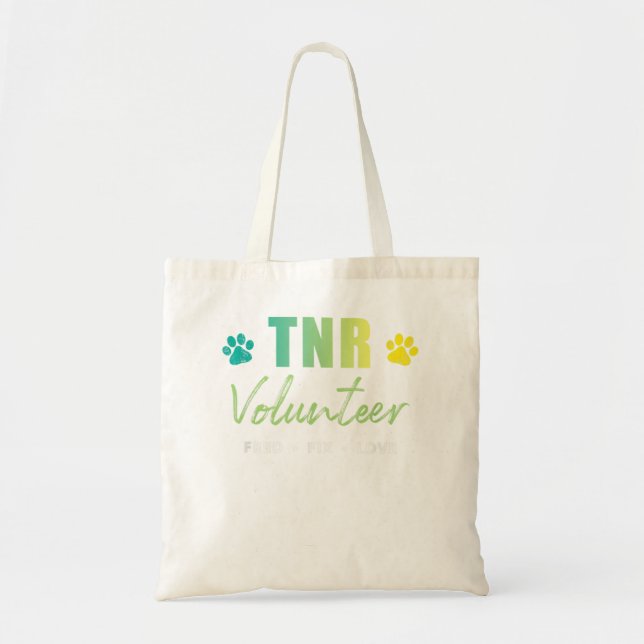 Bolsa Tote Camisa TNR, Voluntário TNR, Feed Fix Love (Frente)
