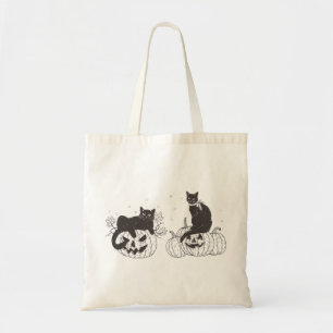 Bolsa Tote Camisa Vintage Halloween, Suéter Halloween, Gato